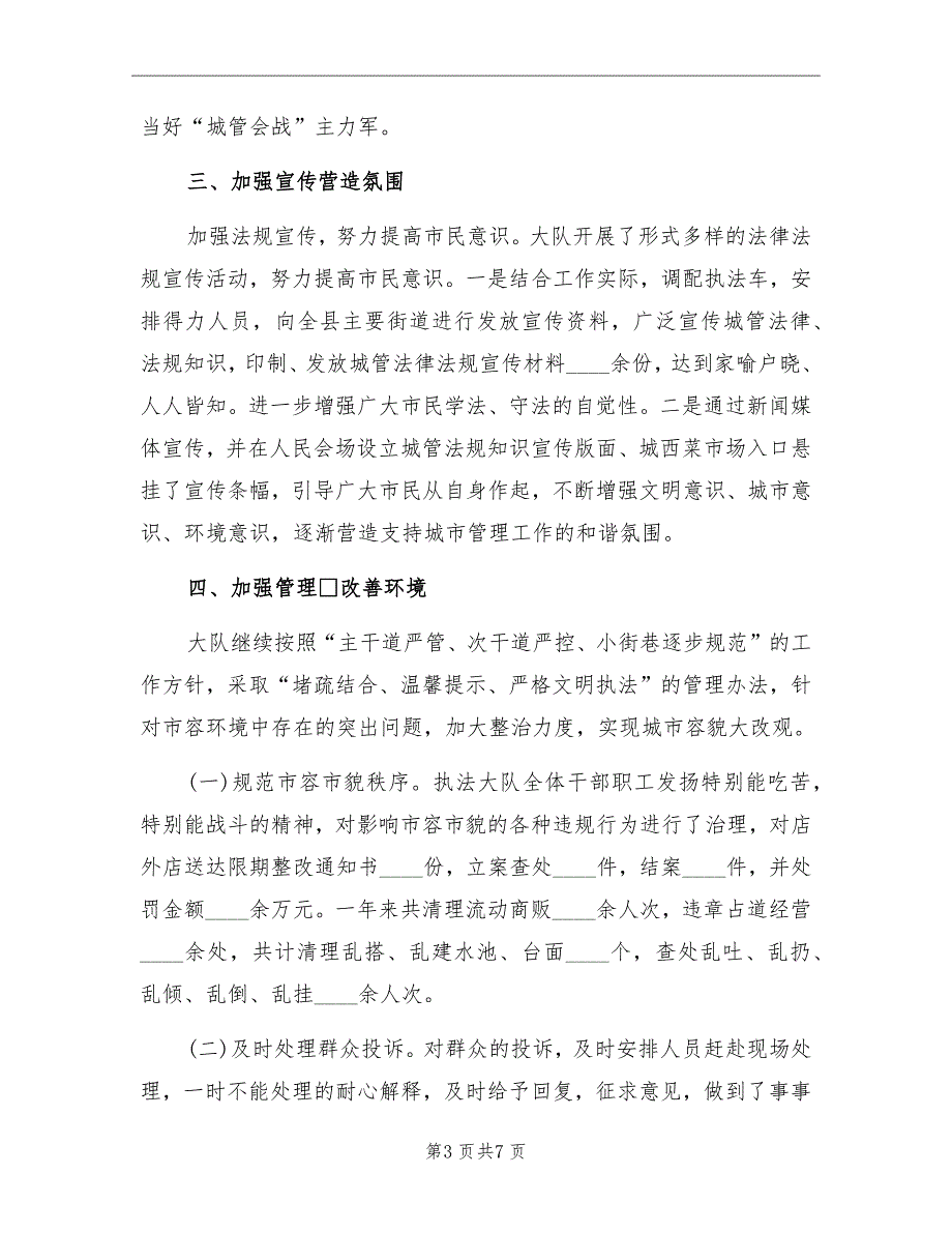 2022年城市管理执法大队工作总结.doc_第3页