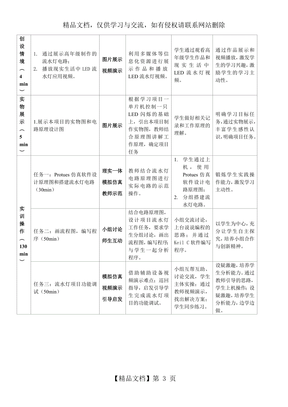 P0口8路流水灯控制教学设计.doc_第3页