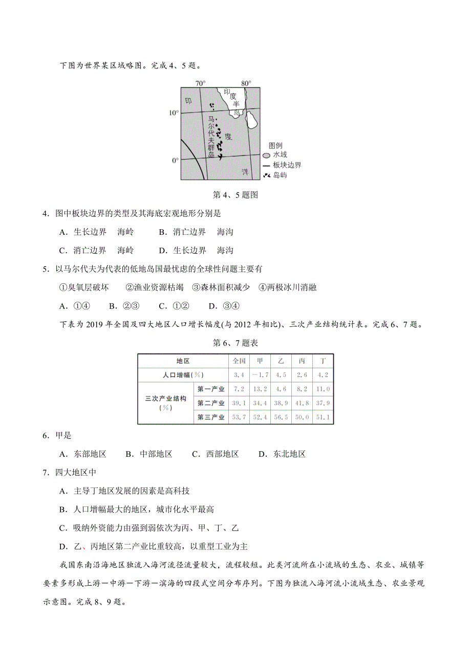 2021年浙江高考地理试题含答案.doc_第2页