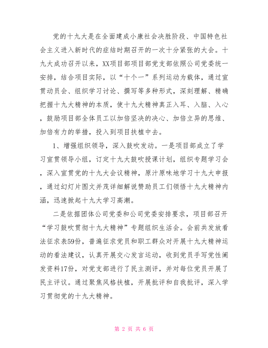 2021年项目部党支部党建工作总结.doc_第2页