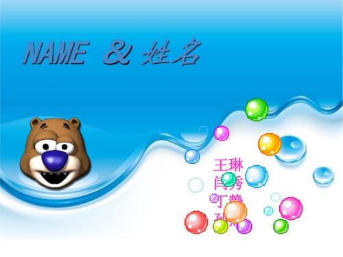 中西姓名文化差异PPT课件.ppt