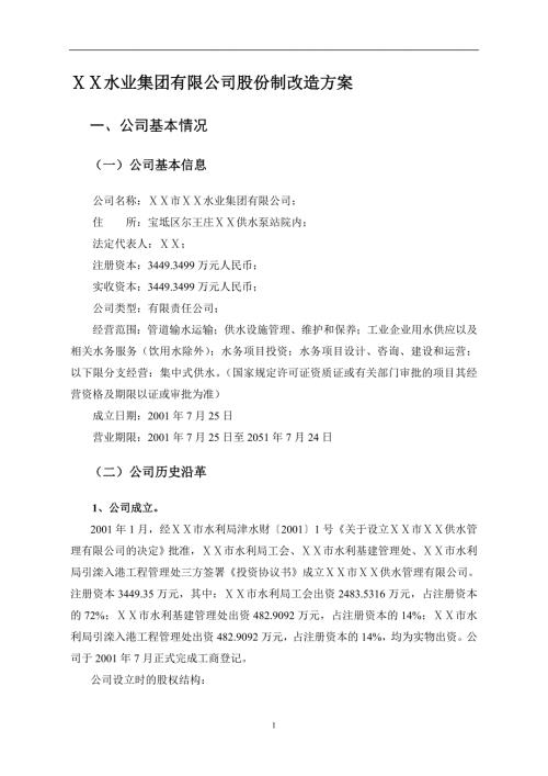 公司股份制改造方案.doc