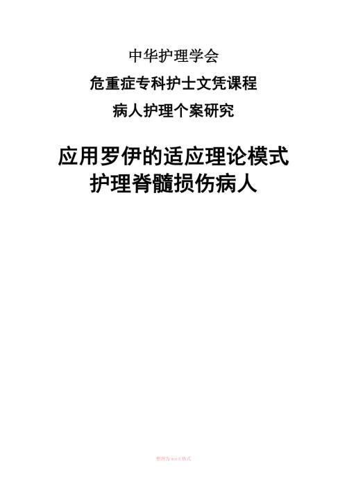 个案护理Word.doc