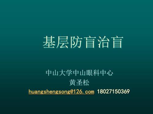 基层防盲治盲PPT课件.ppt