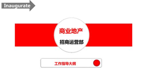 商业地产招商运营部工作指导大纲完整.ppt