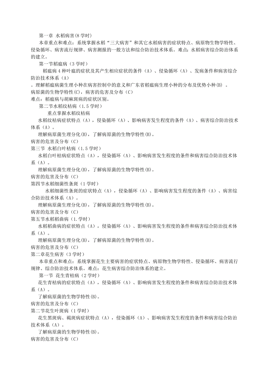 农业植物病理学教学大纲.doc_第2页