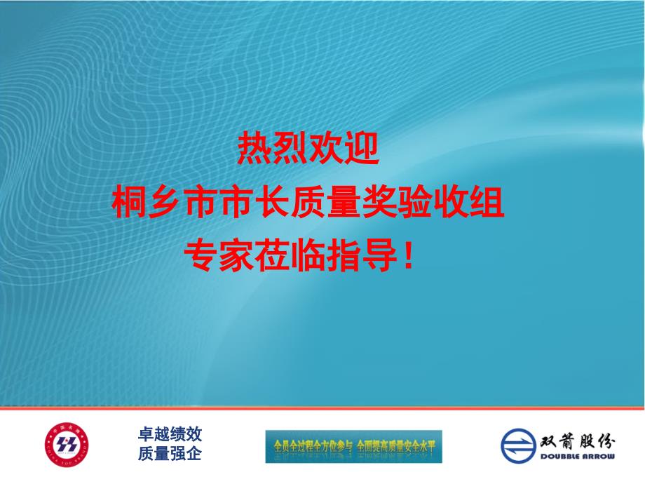 卓越绩效质量奖现场审核PPT公司篇双箭.ppt_第1页