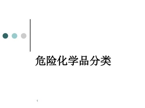 危险化学品分类PPT课件.ppt