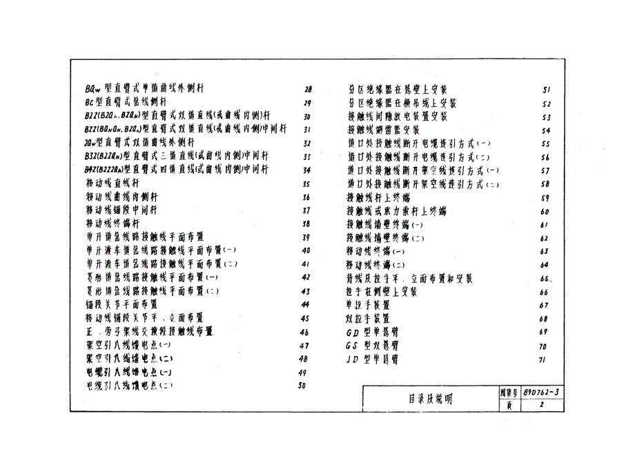 国标图集89d7623矿山窄轨牵引网路地面接触线.doc_第2页