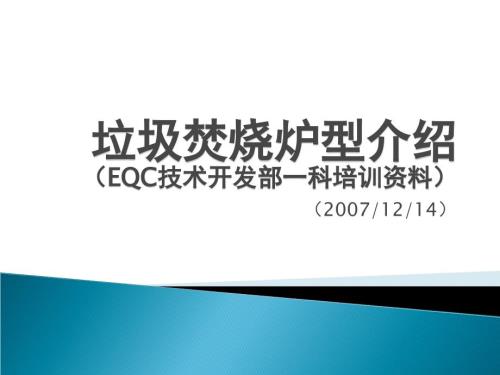 垃圾焚烧炉型介绍.ppt