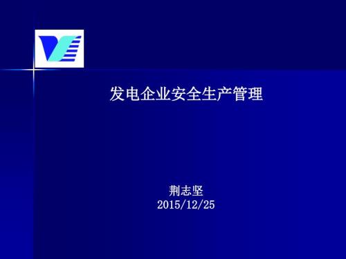 发电企业安全生产管理.ppt