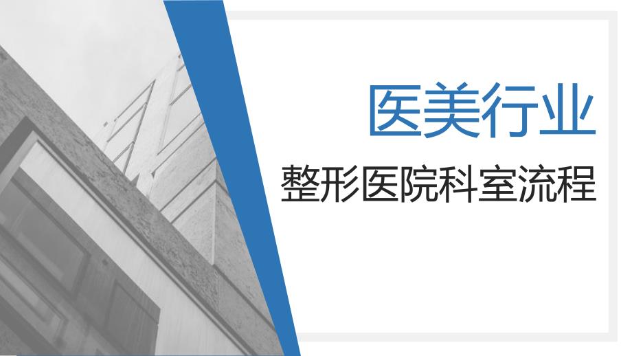 医美行业整形医院科室流程PPT课件.pptx_第1页