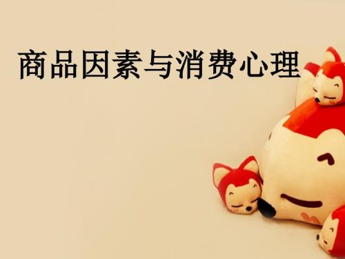 商品因素与消费心理.ppt