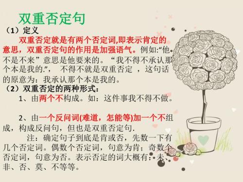 双重否定句PPT课件.pptx