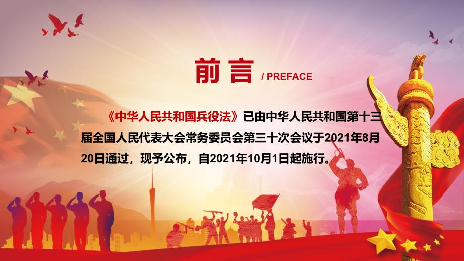 全文解读2021年新制定兵役法动态PPT辅导演示.pptx_第2页