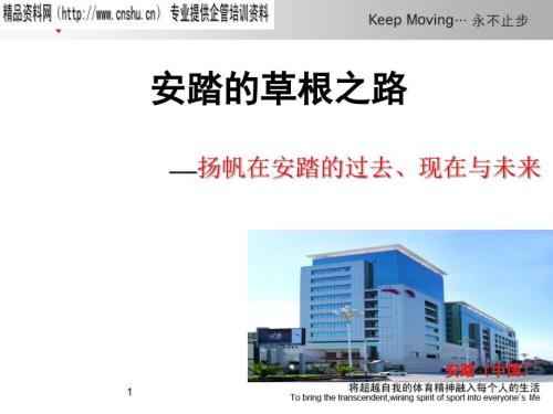 安踏的发展历程与组织架构.pptx