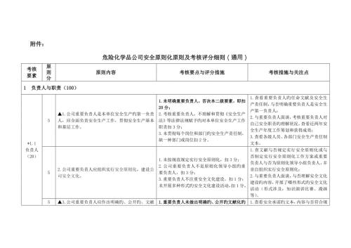 危险化学品企业安全标准化标准及考核评分细则.doc