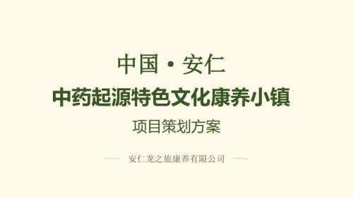 中药起源特色文化康养小镇策划方案.ppt