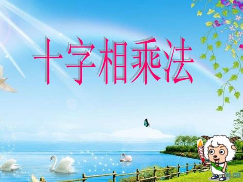 分解因式十字相乘法ppt课件.ppt