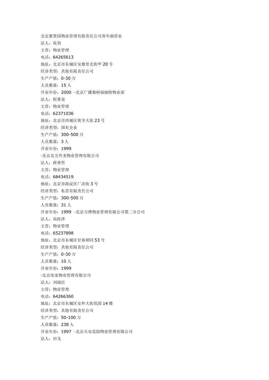 北京写字楼物业一览表.doc_第1页