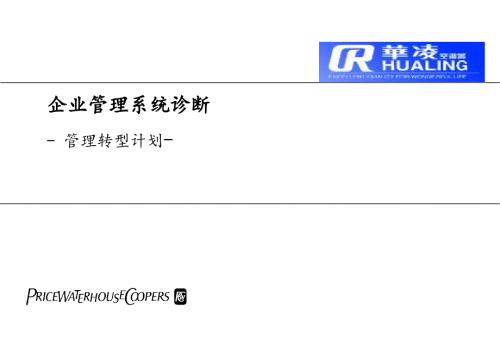 企业管理系统诊断管理转型计划.ppt
