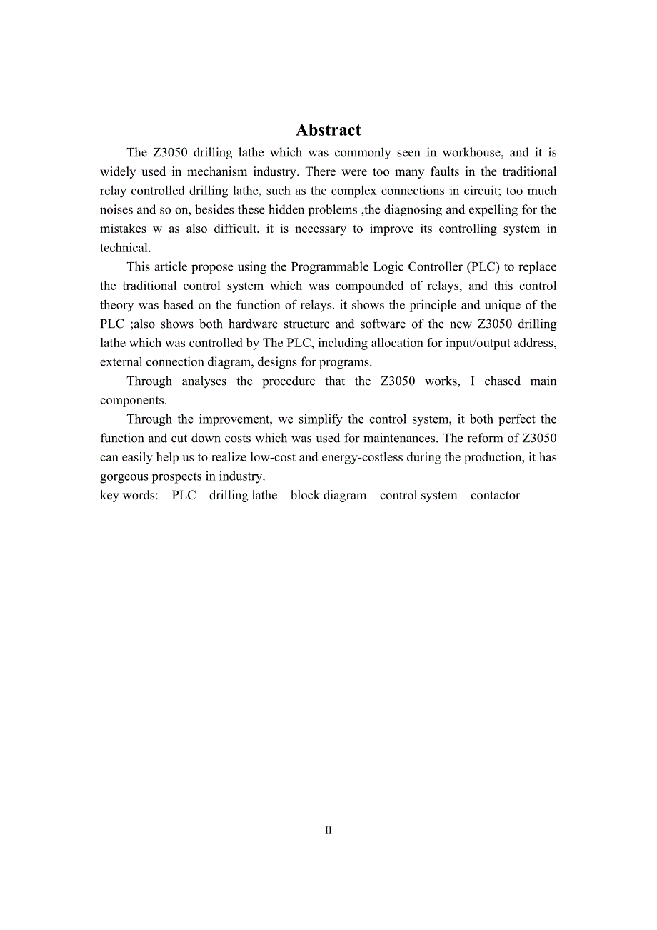 基于Z3050型摇臂钻床PLC控制系统设计含全套CAD图纸.doc_第2页