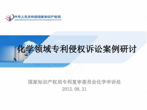 化学领域专利侵权诉讼案例研讨李新芝.ppt