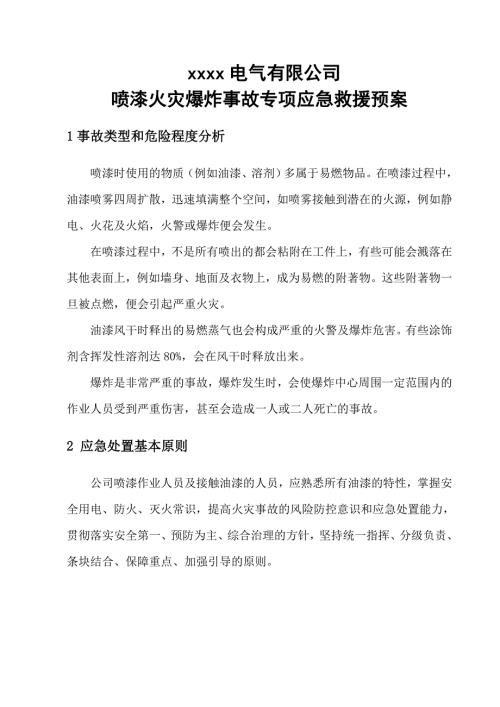 喷漆应急预案.doc