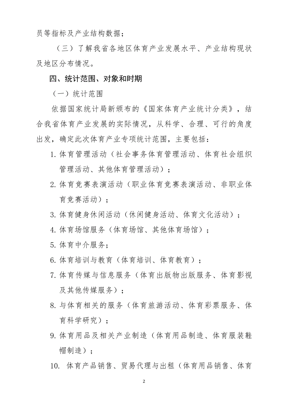 安徽体育产业统计调查实施方案.doc_第2页