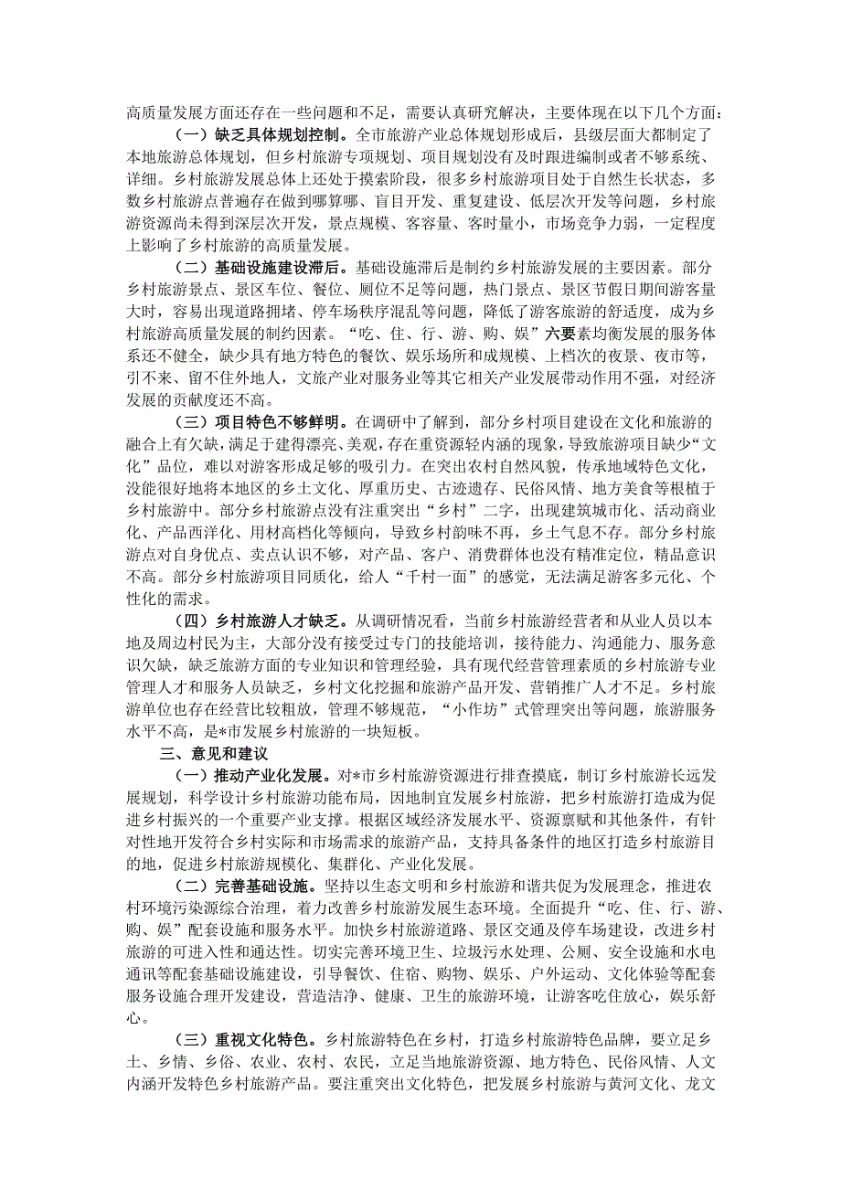 乡村旅游高质量发展情况调研报告.docx_第2页