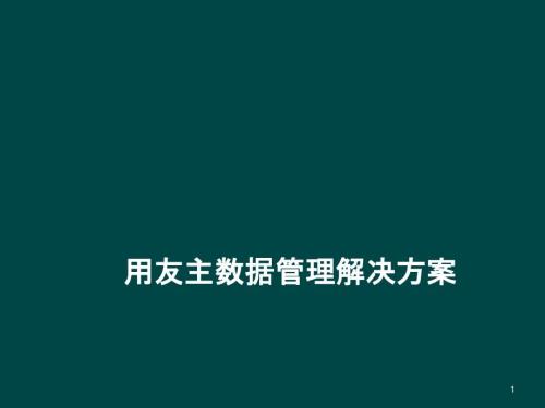 主数据管理解决方案ppt课件.ppt