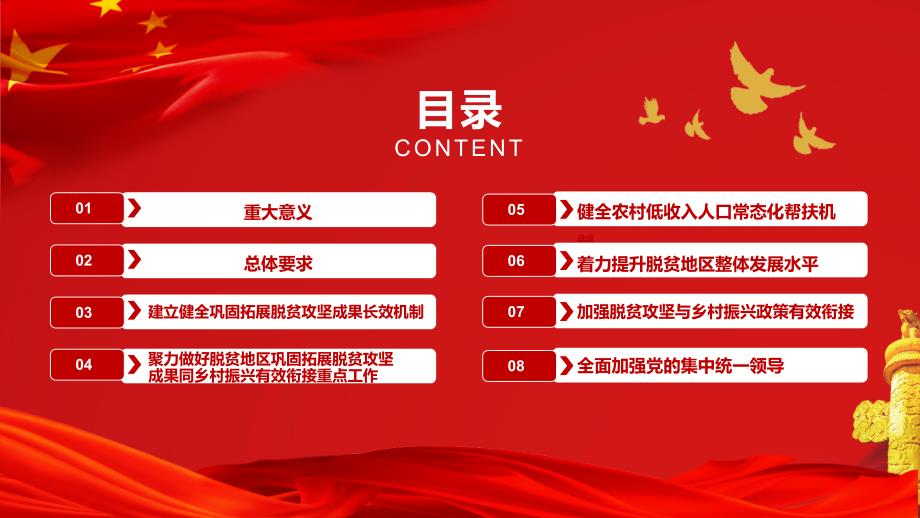 关于实现巩固拓展脱贫攻坚成果同乡村振兴有效衔接的意见通用PPT内容完整.pptx_第3页