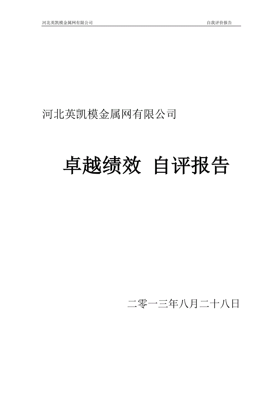 卓越绩效自评报告完整版.doc_第1页