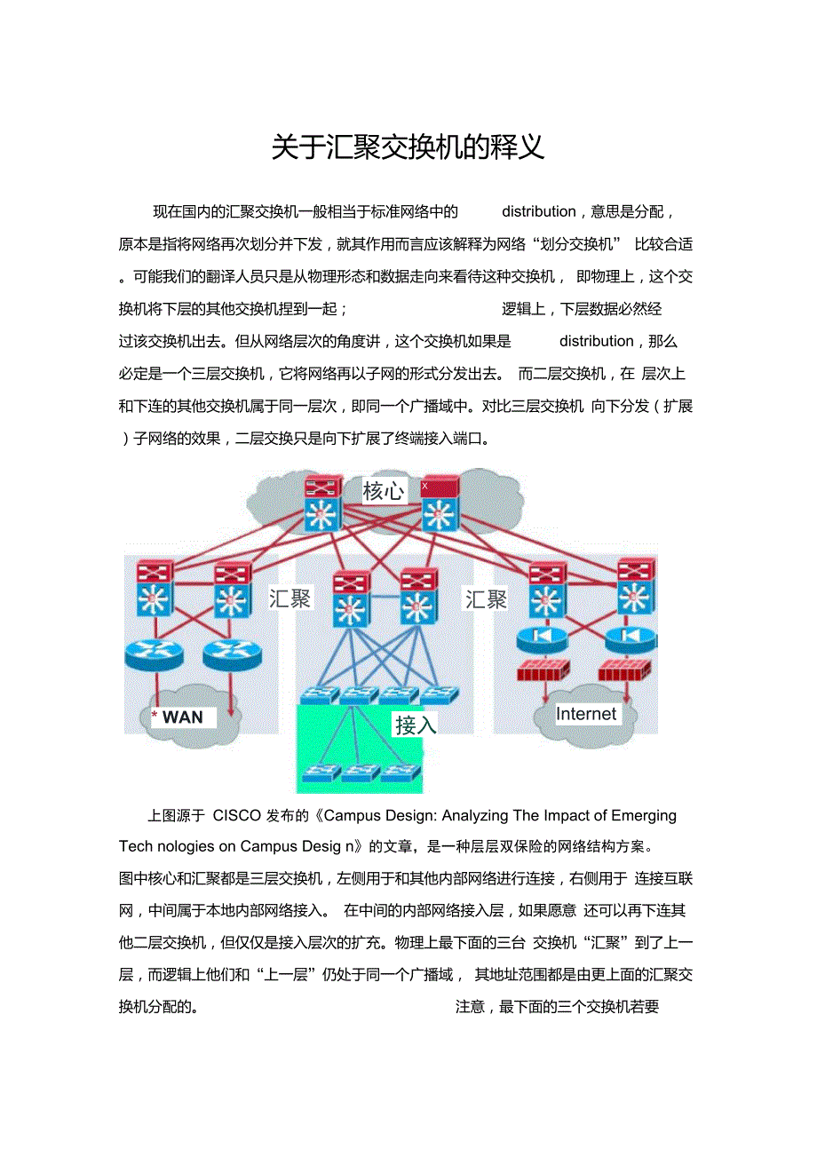 关于汇聚交换机的释义.doc_第1页