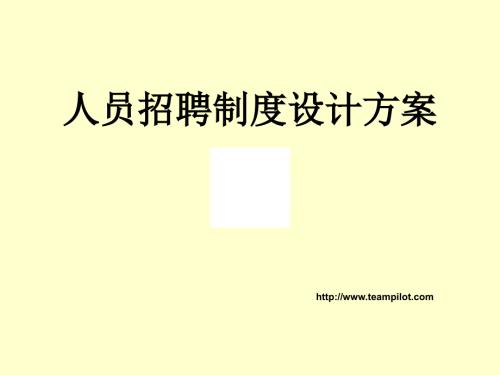 人员招聘方案设计课件.ppt