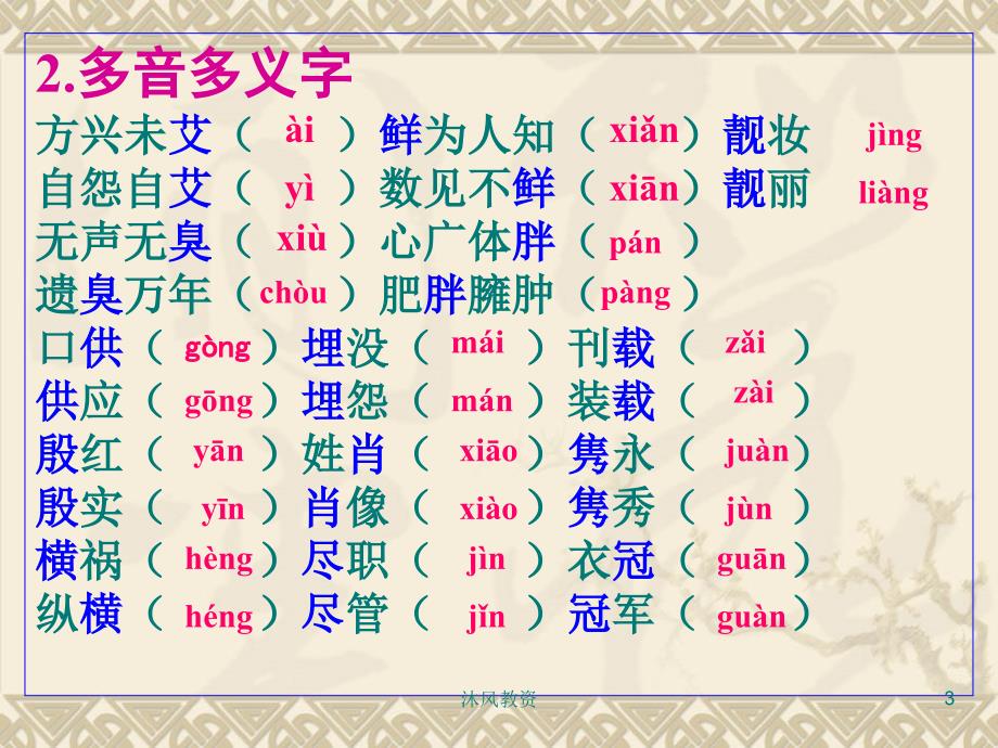 中职对口升学复习语文一语音谷风校园.ppt_第3页
