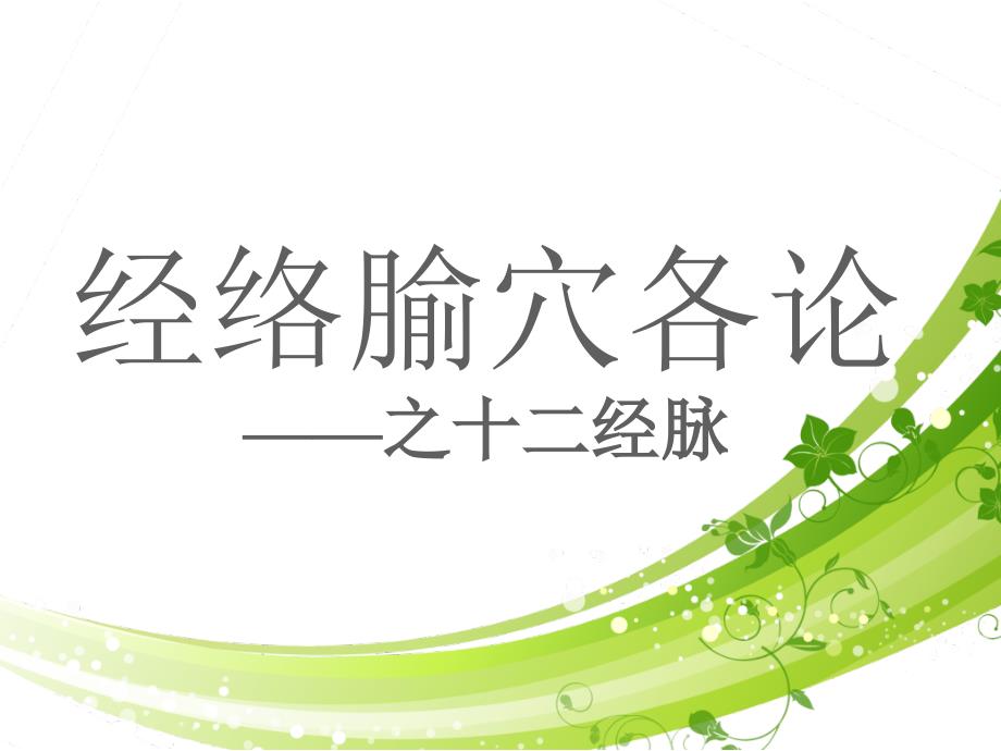 中医经络手太阳小肠经ppt课件.ppt_第1页