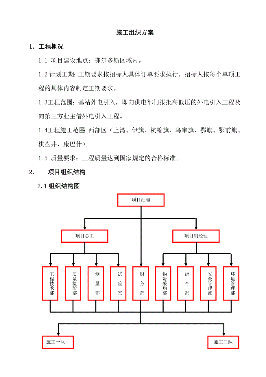 基站外电引入工程施工组织设计.doc_第2页