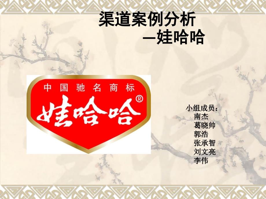 娃哈哈的渠道管理分析案例PPT.ppt_第1页