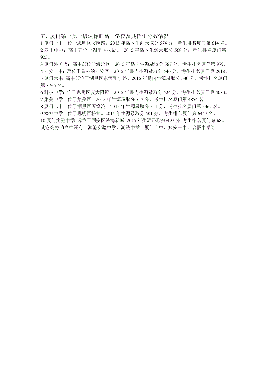 厦门前十名的中小学汇总.doc_第3页