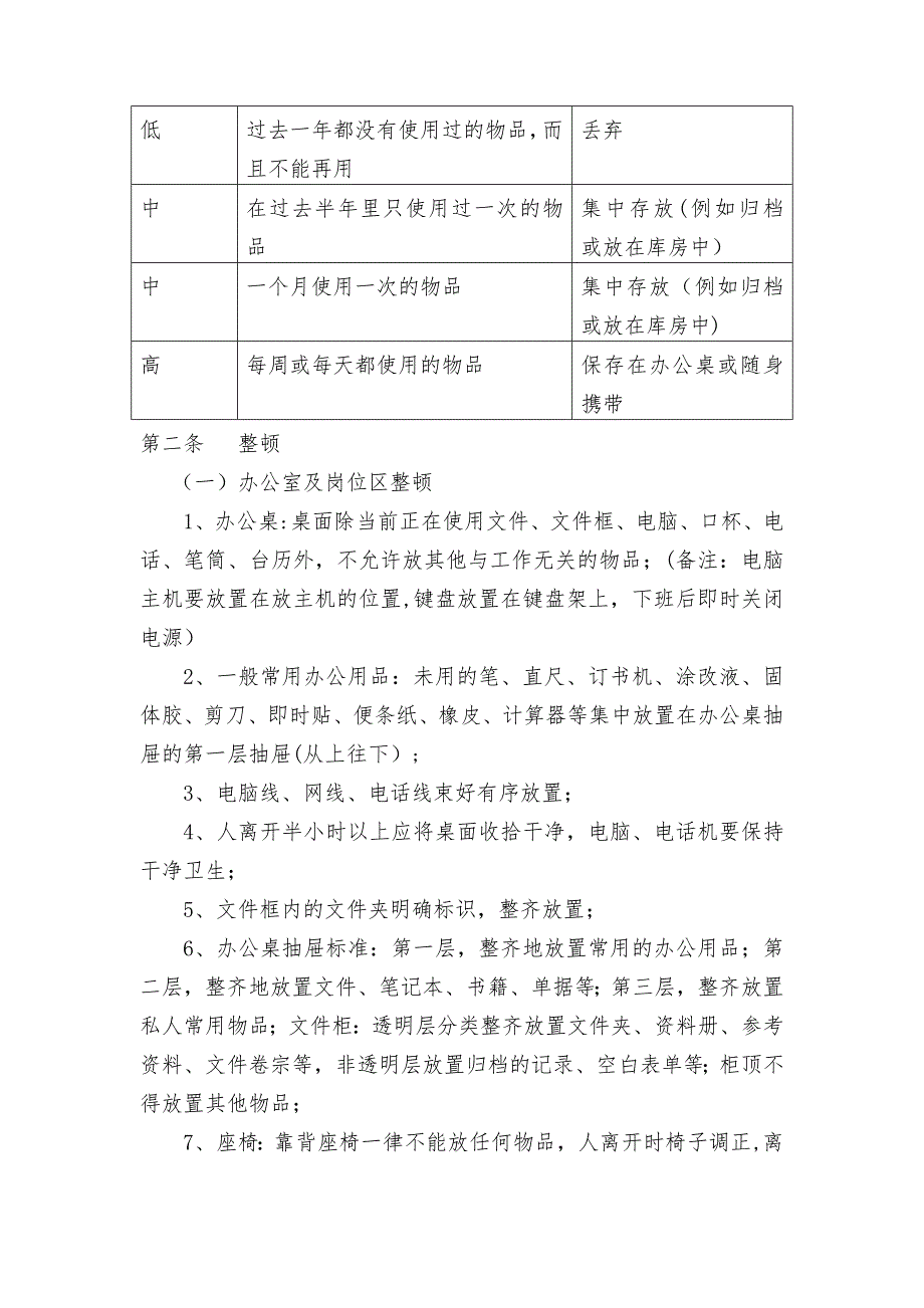 办公室9S管理制度.doc_第2页