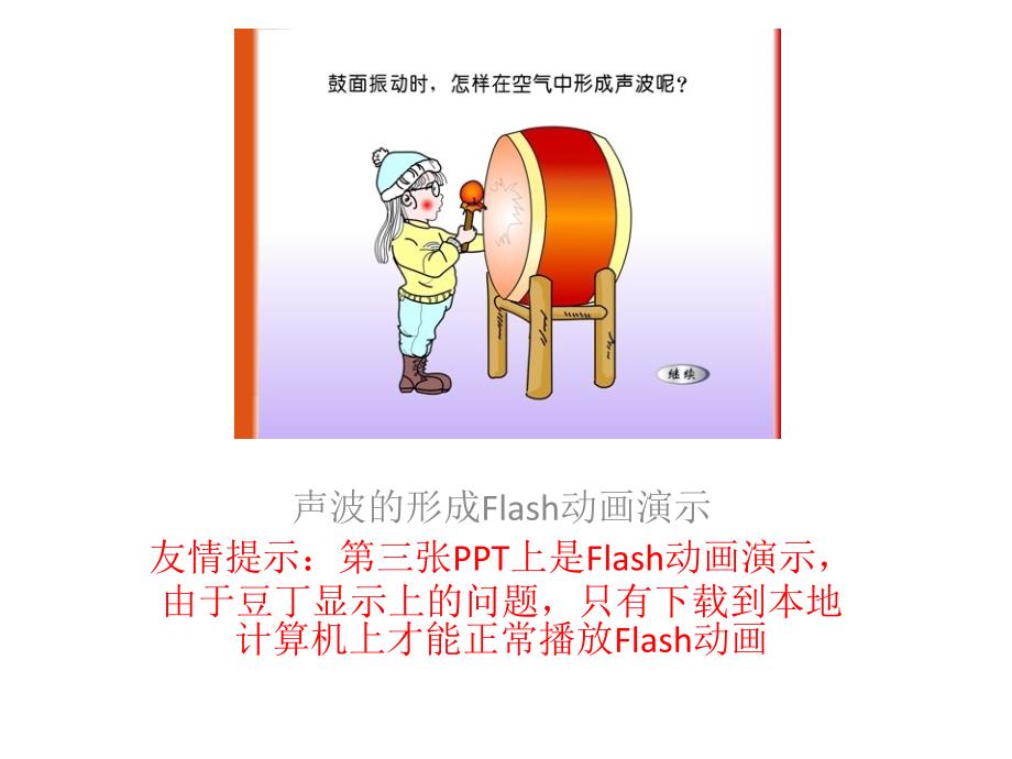初中物理声波的形成Flash动画演示.ppt_第1页