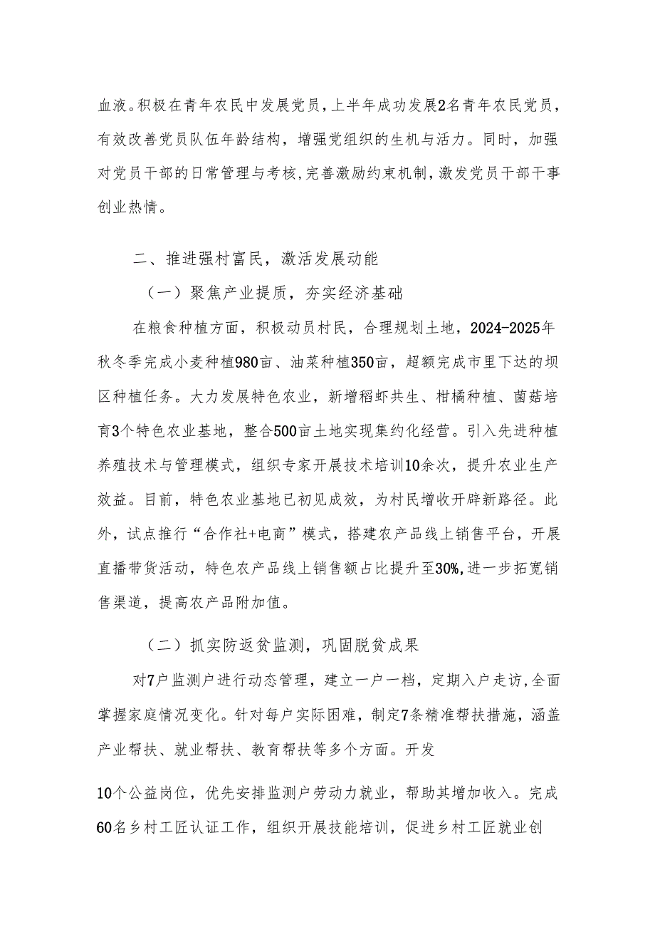 2025年驻村第一书记半年工作总结.docx_第2页