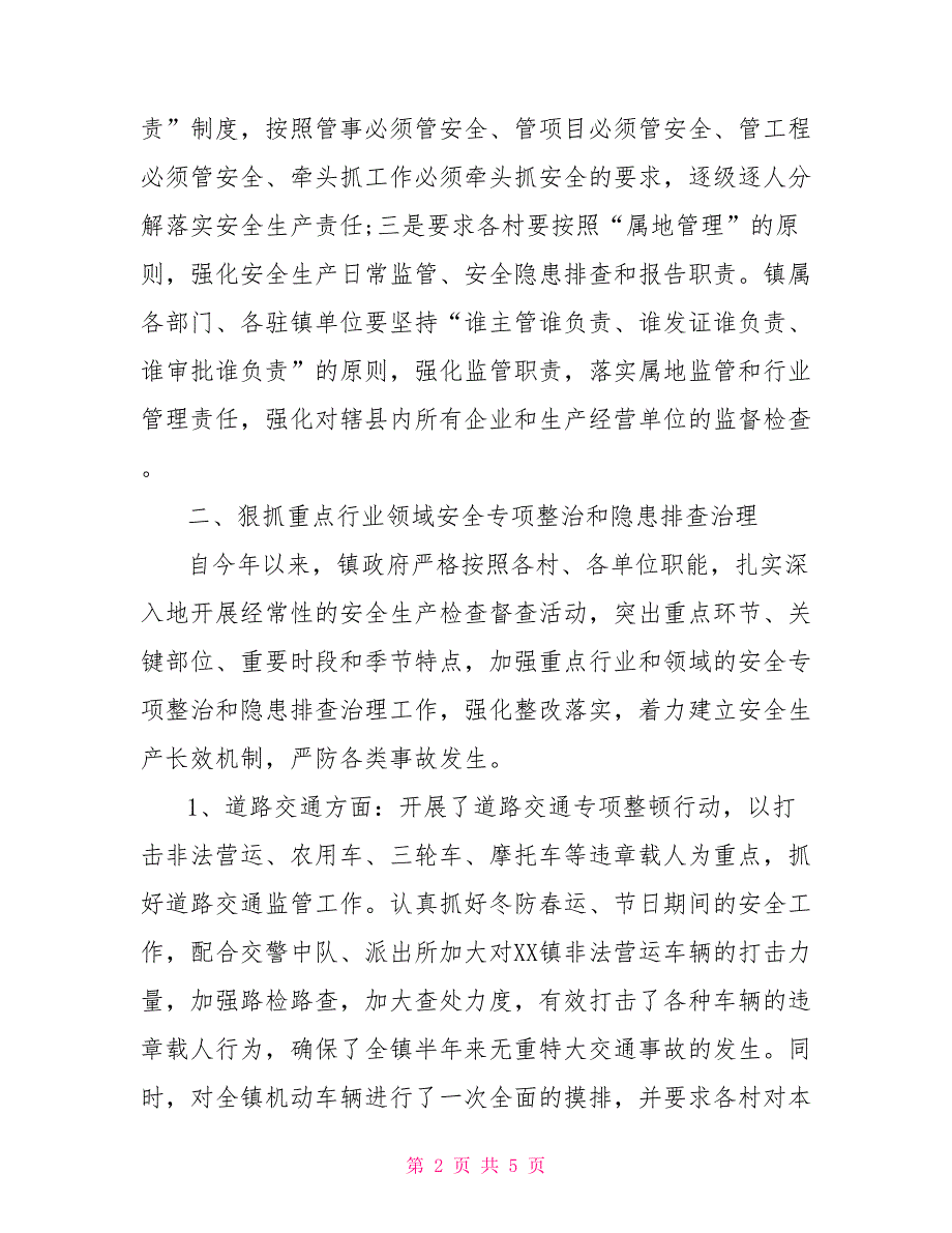 乡镇2021年安全生产半年工作总结.doc_第2页