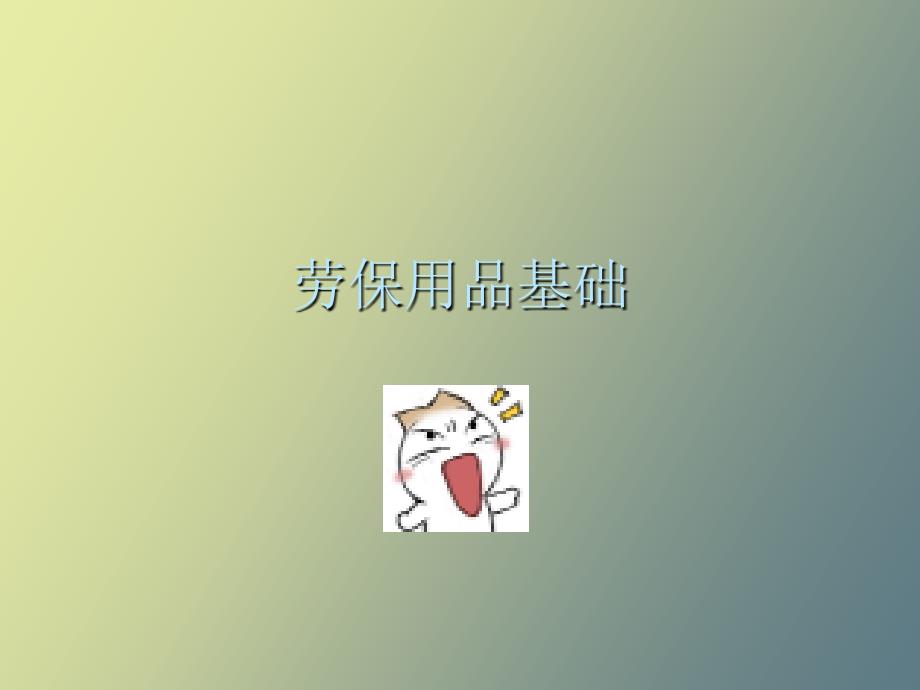 劳保用品基础知识.ppt_第1页