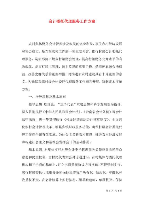 会计委托代理服务工作方案.docx