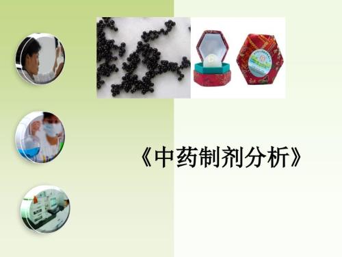 中药制剂分析说课.ppt