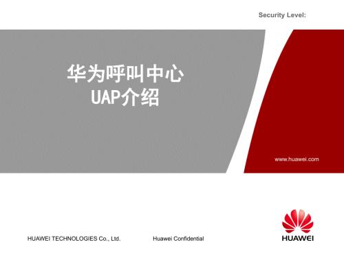 华为呼叫中心UAP介绍V.ppt