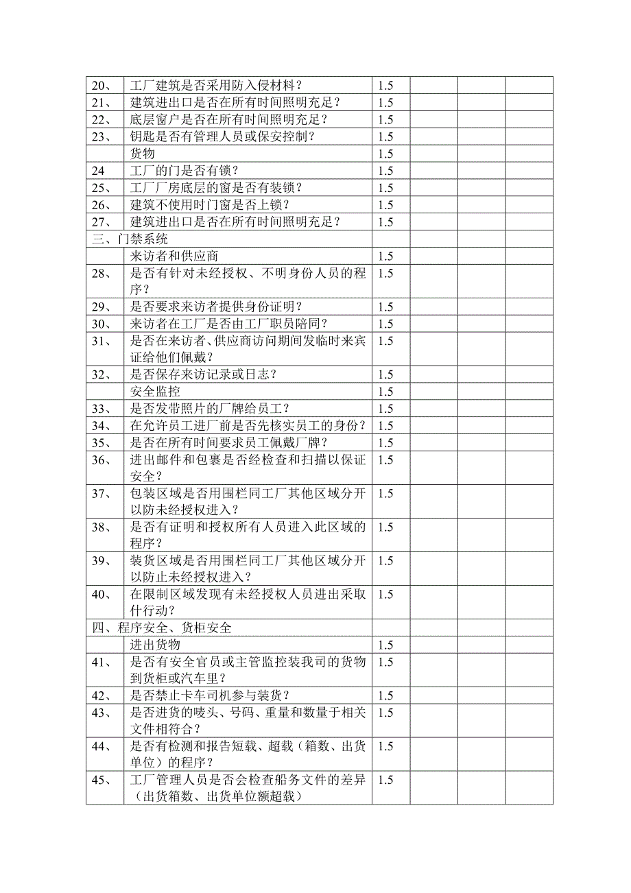 商业合作伙伴CTPAT调查表.doc_第2页