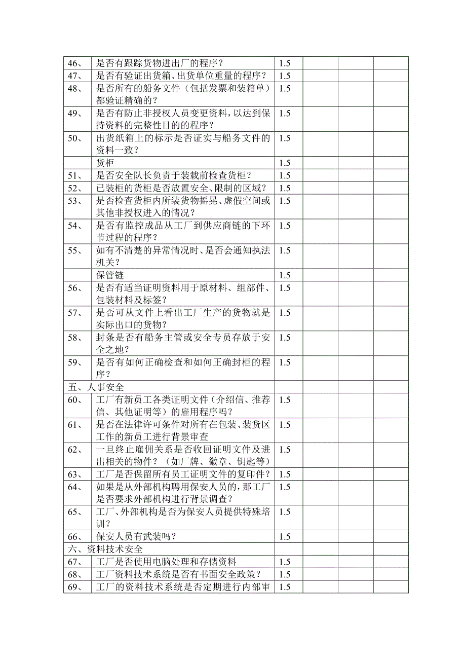 商业合作伙伴CTPAT调查表.doc_第3页